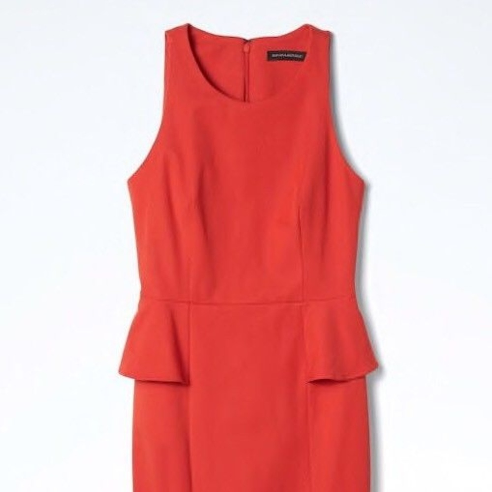 NWT Banana Republic Bi-Stretch Side-Peplum dress 4 - Picture 4 of 4